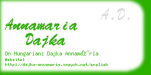 annamaria dajka business card